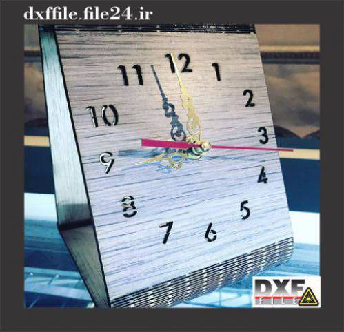 فایل DXF ساعت رومیزی فنری